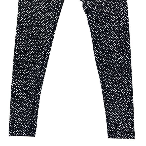 Nike Pro Dri-Fit Hyperwarm Leggings Black White Compression Workout Gym Pull On - Picture 9 of 16